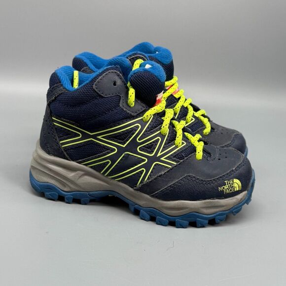The North Face Other - The North Face Hedgehog Mid Boy's 10 Navy Blue Hiking Boots Lace-Up Outdoor Shoe